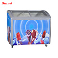 Sliding Glass Door Deep Freezer with Lock & Key